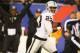 EAST RUTHERFORD, NJ - NOVEMBER 10: Tracy Porter #23 of the Oakland Raiders runs for a touchdown after intercepting Eli Manning #10 of the New York Giants in the second quarter during their game at MetLife Stadium on November 10, 2013 in East Rutherford,