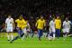 Ronaldinho missed a penalty against England in Luiz Felipe Scolari's first game back in charge