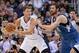 Nov 11, 2013; Los Angeles, CA, USA; Los Angeles Clippers forward Blake Griffin (32) is defended by Minnesota Timberwolves forward Kevin Love (42) at Staples Center. Mandatory Credit: Kirby Lee-USA TODAY Sports