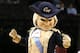NEW YORK, NY - MARCH 15: The George Washington Colonials mascot walks on the court in the second half against the Virginia Commonwealth Rams during the Semifinals of the 2014 Atlantic 10 Men's Basketball Tournament at Barclays Center on March 15, 2014 in