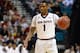 LAS VEGAS, NV - MARCH 13: Jahii Carson #1 of the Arizona State Sun Devils brings the ball up the court against the Stanford Cardinal during a quarterfinal game of the Pac-12 Basketball Tournament at the MGM Grand Garden Arena on March 13, 2014 in Las Veg