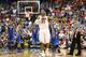 GREENSBORO, NC - MARCH 16: Akil Mitchell #25 of the Virginia Cavaliers reacts during the final minutes of their victory over the Duke Blue Devils in the finals of the 2014 Men's ACC Basketball Tournament at Greensboro Coliseum on March 16, 2014 in Greens