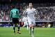 MADRID, SPAIN - MARCH 18: Cristiano Ronaldo of Real Madrid celebrates after scoring his team's second goal during the UEFA Champions League Round of 16, second leg match between Real Madrid and FC Schalke 04 at Estadio Santiago Bernabeu on March 18, 2014