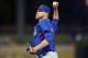 Mar 18, 2014; Surprise, AZ, USA; Chicago Cubs relief pitcher Marcus Hatley (73) pitches in the tenth inning against the Texas Rangers at Surprise Stadium. The Rangers won 7-6 in ten innings. Mandatory Credit: Joe Camporeale-USA TODAY Sports