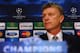 MANCHESTER, ENGLAND - MARCH 18: David Moyes of Manchester United speaks to the media during a press conference at Old Trafford on March 18, 2014 in Manchester, England. (Photo by Laurence Griffiths/Getty Images)