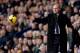WEST BROMWICH, ENGLAND - FEBRUARY 22: Pepe Mel the mamager of West Brom passes the ball back during the Barclays Premier League match between West Bromwich Albion and Fulham at The Hawthorns on February 22, 2014 in West Bromwich, England. (Photo by Ross