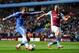 BIRMINGHAM, ENGLAND - MARCH 15: Fernando Torres of Chelsea is blocked by Ron Vlaar of Aston Villa during the Barclays Premier League match between Aston Villa and Chelsea at Villa Park on March 15, 2014 in Birmingham, England. (Photo by Chris Brunskill/