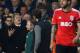 LONDON, ENGLAND - MARCH 13: Tim Sherwood manager of Tottenham Hotspur argues with Jorge Jesus manager of Benfica during the UEFA Europa League Round of 16 first leg match between Tottenham Hotspur FC and SL Benfica at White Hart Lane on March 13, 2014 in