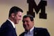 Doug Nussmeier, left, and Brady Hoke hosted Rosen days before his decision.