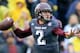 BATON ROUGE, LA - NOVEMBER 23: Quarterback Johnny Manziel #2 of the Texas A&M Aggies drops back to pass against the LSU Tigers at Tiger Stadium on November 23, 2013 in Baton Rouge, Louisiana. (Photo by Sean Gardner/Getty Images)