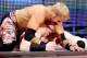 Christian beats down Sheamus.