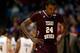 DAYTON, OH - MARCH 19: Aaric Murray #24 of the Texas Southern Tigers walks off the court after losing to the Cal Poly Mustangs 81-69 in the first round of the 2014 NCAA Men's Basketball Tournament at UD Arena on March 19, 2014 in Dayton, Ohio. (Photo by