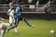 Mar 11, 2014; Santa Clara, CA, USA; San Jose Earthquakes forward Chris Wondolowski (8) takes a shot on goal against Toluca FC during the second half at Buck Shaw Stadium. The San Jose Earthquakes and Toluca FC tied 1-1. Mandatory Credit: Ed Szczepanski-US