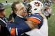 Auburn head coach Gus Malzahn (right) and QB Nick Marshall