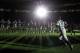 TOKYO, JAPAN - MARCH 29: Outfielder Ichiro Suzuki (R) of Seattle Mariners runs to line up for national anthem during MLB match between Seattle Mariners and Oakland Athletics at Tokyo Dome on March 29, 2012 in Tokyo, Japan. (Photo by Koji Watanabe/Getty I