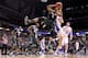 INDIANAPOLIS, IN - MARCH 29: Adreian Payne #5 of the Michigan State Spartans grabs a rebound against the Duke Blue Devils during the Midwest Region Semifinal round of the 2013 NCAA Men's Basketball Tournament at Lucas Oil Stadium on March 29, 2013 in Ind