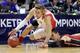 ST LOUIS, MO - MARCH 21: Hugh Greenwood #3 of the New Mexico Lobos slides to grab a loose ball against Dwight Powell #33 of the Stanford Cardinal in the second half during the second round of the 2014 NCAA Men's Basketball Tournament at Scottrade Center