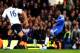 LONDON, ENGLAND - MARCH 08: Demba Ba of Chelsea scores his team's third goal during the Barclays Premier League match between Chelsea and Tottenham Hotspur at Stamford Bridge on March 8, 2014 in London, England. (Photo by Mike Hewitt/Getty Images)