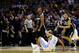 SAN ANTONIO, TX - MARCH 21: Bryce Cotton #11 of the Providence Friars celebrates after hitting a three pointer against the North Carolina Tar Heels during the second half of the second round of the 2014 NCAA Men's Basketball Tournament at AT&T Center on