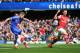 LONDON, ENGLAND - MARCH 22: Laurent Koscielny of Arsenal fails to stop Andre Schurrle of Chelsea scores their second goal during the Barclays Premier League match between Chelsea and Arsenal at Stamford Bridge on March 22, 2014 in London, England. (Photo