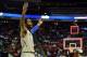 Mar 21, 2014; Raleigh, NC, USA; Memphis Tigers forward Shaq Goodwin (2) reacts after the game against the George Washington Colonials in a men's college basketball game during the second round of the 2014 NCAA Tournament at PNC Arena. Mandatory Credit: Bo