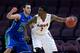 LAS VEGAS, NV - DECEMBER 23: Javonte Green #2 of the Radford Highlanders is guarded by Chase Fieler #20 of the Florida Gulf Coast Eagles during the 2013 Continental Tire Las Vegas Classic at the Orleans Arena on December 23, 2013 in Las Vegas, Nevada. Ra