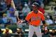 Mar 10, 2014; Bradenton, FL, USA; Baltimore Orioles second baseman Jemile Weeks (1) against the Pittsburgh Pirates at McKechnie Field. Mandatory Credit: Kim Klement-USA TODAY Sports