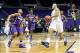 Mar 23, 2014; Baton Rouge, LA, USA; West Virginia Mountaineers guard Christal Caldwell (1) drives toward the basket beside Albany Great Danes guard Margarita Rosario (3) in the first half of a women's college basketball game in the first round of the NCAA