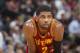 OAKLAND, CA - MARCH 14: Kyrie Irving #2 of the Cleveland Cavaliers in a game against the Golden State Warriors on March 14, 2014 at Oracle Arena in Oakland, California. NOTE TO USER: User expressly acknowledges and agrees that, by downloading and or using