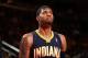NEW YORK, NY - MARCH 19: Paul George #24 of the Indiana Pacers stands on the court during a game against the New York Knicks at Madison Square Garden in New York City on March 19, 2014. NOTE TO USER: User expressly acknowledges and agrees that, by downlo
