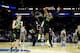 SAN ANTONIO, TX - MARCH 23: Taurean Prince #35 and Ish Wainright #24 of the Baylor Bears celebrate after defeating the Creighton Bluejays 85-55 in the third round of the 2014 NCAA Men's Basketball Tournament at the AT&T Center on March 23, 2014 in San Ant
