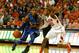 CLEMSON, SC - JANUARY 11: Andre Dawkins #34 of the Duke Blue Devils drives to the basket past Jordan Roper #20 of the Clemson Tigers during the game at Littlejohn Coliseum on January 11, 2014 in Clemson, South Carolina. (Photo by Tyler Smith/Getty Images)
