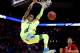 SAN ANTONIO, TX - MARCH 21: Isaiah Austin #21 of the Baylor Bears dunks in the second half against the Nebraska Cornhuskers during the second round of the 2014 NCAA Men's Basketball Tournament at AT&T Center on March 21, 2014 in San Antonio, Texas. (Phot