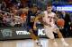 ORLANDO, FL - MARCH 22: Scottie Wilbekin #5 of the Florida Gators drives on Josh Newkirk #13 of the Pittsburgh Panthers in the second half during the third round of the 2014 NCAA Men's Basketball Tournament at Amway Center on March 22, 2014 in Orlando, F