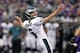Dec 15, 2013; Minneapolis, MN, USA; Philadelphia Eagles kicker Alex Henery (6) against the Minnesota Vikings at Mall of America Field at H.H.H. Metrodome. The Vikings defeated the Eagles 48-30. Mandatory Credit: Brace Hemmelgarn-USA TODAY Sports