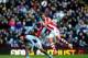 BIRMINGHAM, ENGLAND - MARCH 23: Peter Odemwingie of Stoke wins a header under pressure from Ryan Bertrand of Aston Villa during the Barclays Premier League match between Aston Villa and Stoke City at Villa Park on March 23, 2014 in Birmingham, England.