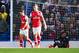 LONDON, ENGLAND - MARCH 22: A dejected Mikel Arteta and Laurent Koscielny of Arsenal after conceding a fourth goal during the Barclays Premier League match between Chelsea and Arsenal at Stamford Bridge on March 22, 2014 in London, England. (Photo by Sh