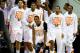 RALEIGH, NC - MARCH 23: Josh Richardson #1 of the Tennessee Volunteers celebrates with teammates late in the game against the Mercer Bears during the third round of the 2014 NCAA Men's Basketball Tournament at PNC Arena on March 23, 2014 in Raleigh, Nort