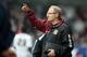 MORECAMBE, ENGLAND - MAY 7: Northampton Town assistant manager Malcolm Crosby gives instructions during the npower League Two match between Morecambe and Northampton Town at the Globe Arena on May 7, 2011 in Morecambe, England. (Photo by Pete Norton/Gett