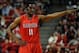 Dec 18, 2013; Las Vegas, NV, USA; Radford Highlanders guard Ya Ya Anderson directs a teammate during an NCAA men's basketball game against the UNLV Runnin' Rebels at Thomas & Mack Center. Mandatory Credit: Stephen R. Sylvanie-USA TODAY Sports