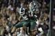 Jan 1, 2014; Pasadena, CA, USA; Michigan State Spartans cornerback Trae Waynes (15) and cornerback Darqueze Dennard (31) celebrate after Michigan State Spartans beat Stanford Cardinal 24-20 at the Rose Bowl. Mandatory Credit: Robert Hanashiro-USA TODAY Sp