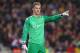 BARCELONA, SPAIN - MARCH 12: Joe Hart of Manchester City during the UEFA Champions League Round of 16 match between FC Barcelona and Manchester City at Camp Nou on March 12, 2014 in Barcelona, Spain. (Photo by Alex Livesey/Getty Images)