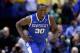 ST LOUIS, MO - MARCH 23: Julius Randle #30 of the Kentucky Wildcats celebrates after defeating the Wichita State Shockers 78 to 76 during the third round of the 2014 NCAA Men's Basketball Tournament at Scottrade Center on March 23, 2014 in St Louis, Miss