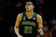 SAN ANTONIO, TX - MARCH 23: Isaiah Austin #21 of the Baylor Bears runs up the floor against the Creighton Bluejays during the third round of the 2014 NCAA Men's Basketball Tournament at the AT&T Center on March 23, 2014 in San Antonio, Texas. (Photo by T