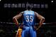 CLEVELAND, OH - MARCH 20: Kevin Durant #35 of the Oklahoma City Thunder stands on the court during a game against the Cleveland Cavaliers at The Quicken Loans Arena on March 20, 2014 in Cleveland, Ohio. NOTE TO USER: User expressly acknowledges and agrees