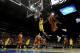 MILWAUKEE, WI - MARCH 22: Jordan Morgan #52 of the Michigan Wolverines dunks the ball against Cameron Ridley #55 of the Texas Longhorns during the third round of the 2014 NCAA Men's Basketball Tournament at BMO Harris Bradley Center on March 22, 2014 in