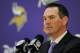 EDEN PRAIRIE, MN - JANUARY 17: Mike Zimmer of the Minnesota Vikings speaks to the media after being introduced as the new head coach during a press conference on January 17, 2013 at Winter Park in Eden Prairie, Minnesota. (Photo by Hannah Foslien/Getty Im
