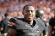 STILLWATER, OK - NOVEMBER 09: Cornerback Justin Gilbert #4 of the Oklahoma State Cowboys smiles before the game against the Kansas Jayhawks November 9, 2013 at Boone Pickens Stadium in Stillwater, Oklahoma. The Cowboys defeated the Jayhawks 42-6. (Photo