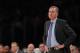 LOS ANGELES, CA - MARCH 21: Head coach Mike D'Antoni of the Los Angeles Lakers looks on during a game against the Washington Wizards at Staples Center on March 21, 2014 in Los Angeles, California. NOTE TO USER: User expressly acknowledges and agrees that,