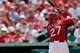 JUPITER, FL - MARCH 10: Jhonny Peralta #27 of the St. Louis Cardinals waits for a pitch in the second inning of a game against the Detroit Tigers at Roger Dean Stadium on March 10, 2014 in Jupiter, Florida. (Photo by Stacy Revere/Getty Images)